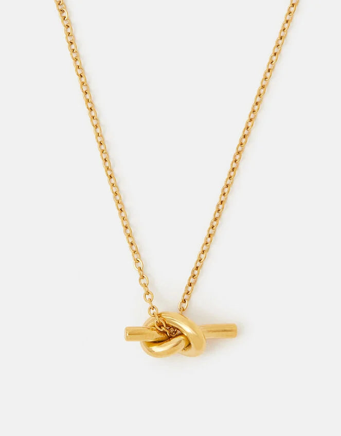 Stainless Steel Knot Pendant Necklace