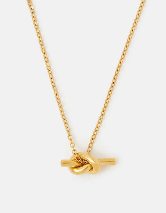Stainless Steel Knot Pendant Necklace