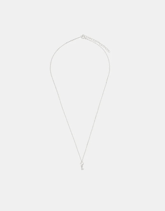 Sterling Silver Key Pendant Necklace