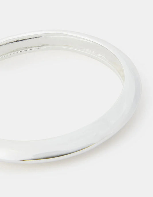 Sterling Silver-Plated Square Chunky Cuff
