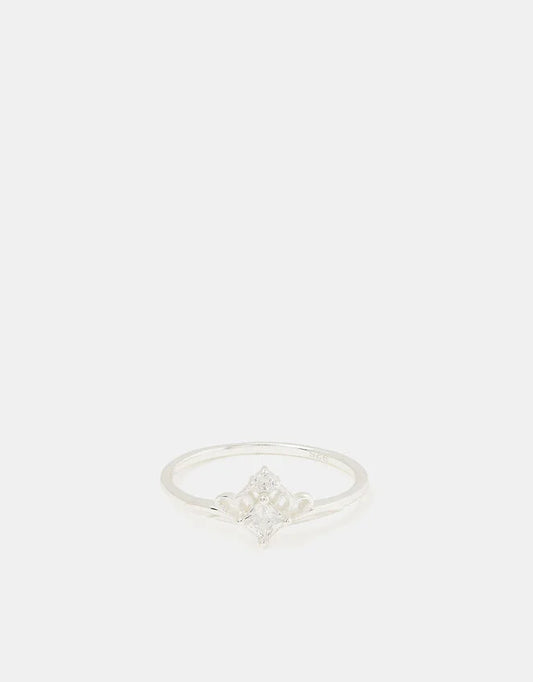 Sterling Silver Crown Ring Silver